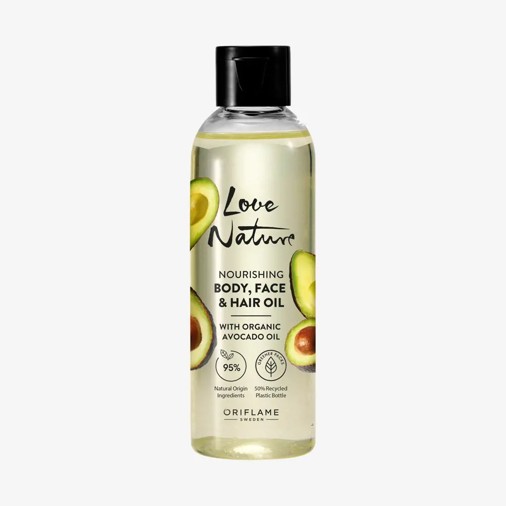 Love Nature Nourishing Body, Face & Hair Oil with organic Avocado oil